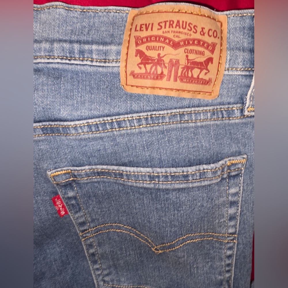 Women's Blue Straight Leg Jeans - Picture 9 of 11